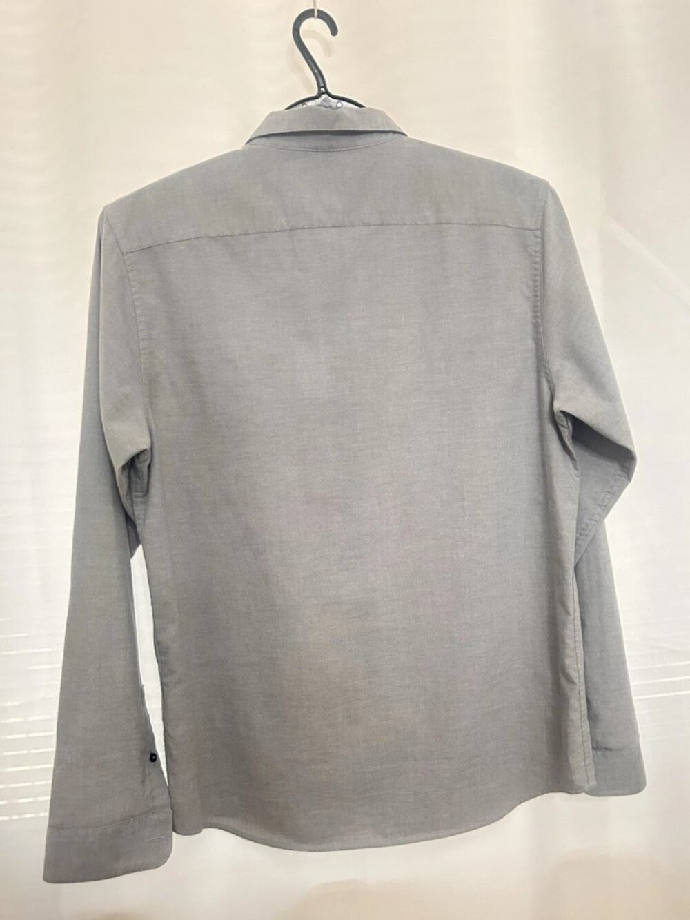RVCA Shirt Mens Large Gray Long Sleeve Button Down Slim Fit Casual Surf Skate - Picture 9 of 9